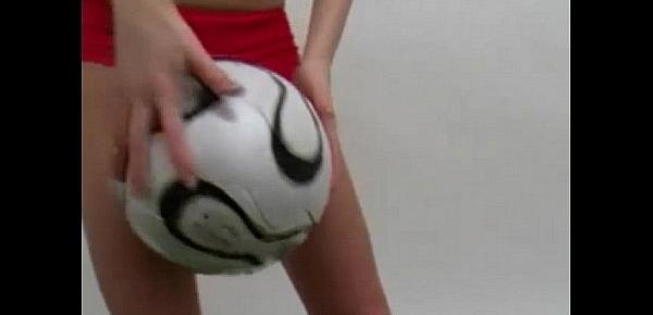  Pretty Polish soccer girls doing a striptease